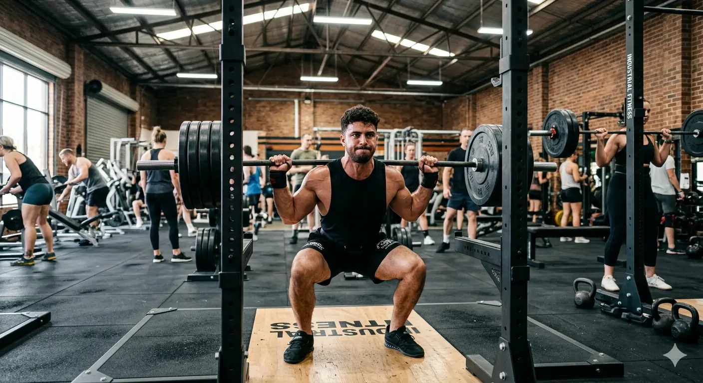 Modern gym workout area
